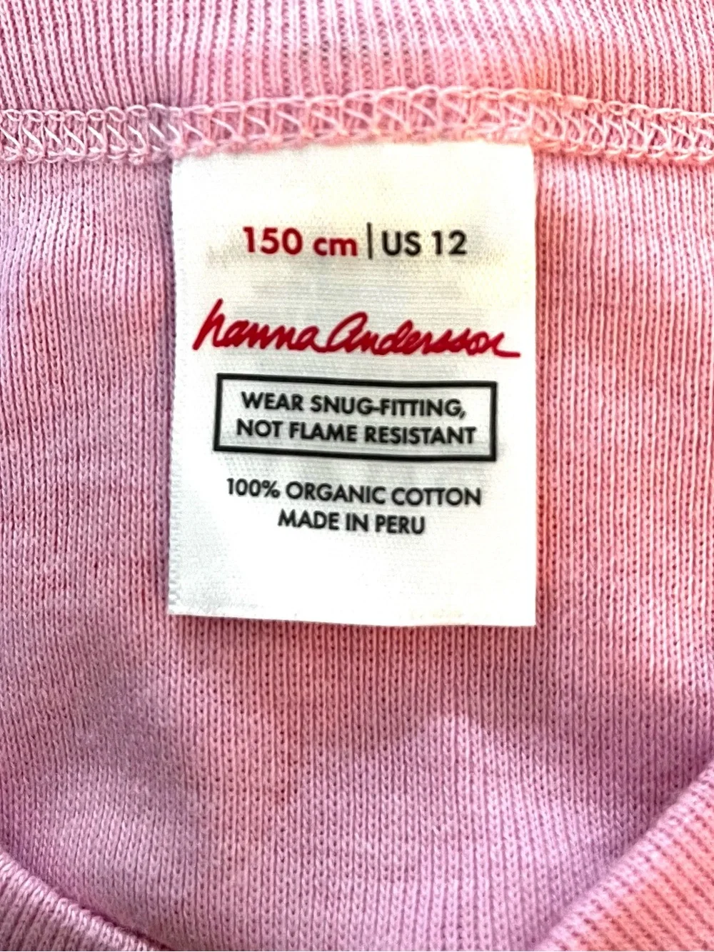 Hanna Andersson Pink Cherry Print Organic Cotton Shortie Pajamas Girls 12